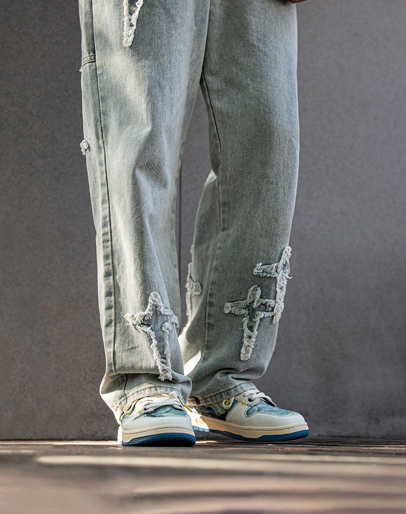 Künstlerische Unisex Sneaker mit Sternennacht-Design und bequemer Sohle – Lior