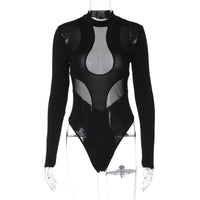 Trendiger Damen-Body mit Cut-outs und Mesh-Einsätzen - Nayeli
