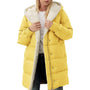 Wendbare Baumwoll Damen Winterjacke mit Kapuze - Nina