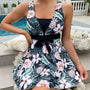 Trendiger Tankini mit Print und Rockstil-Schlitz – Zamira