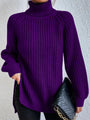 Trendiger gestrickter Damenrollkragenpullover - Esmée