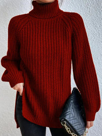 Trendiger gestrickter Damenrollkragenpullover - Esmée