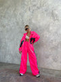 Women's Windbreaker Tracksuit Set with Wide-Leg Pants 18