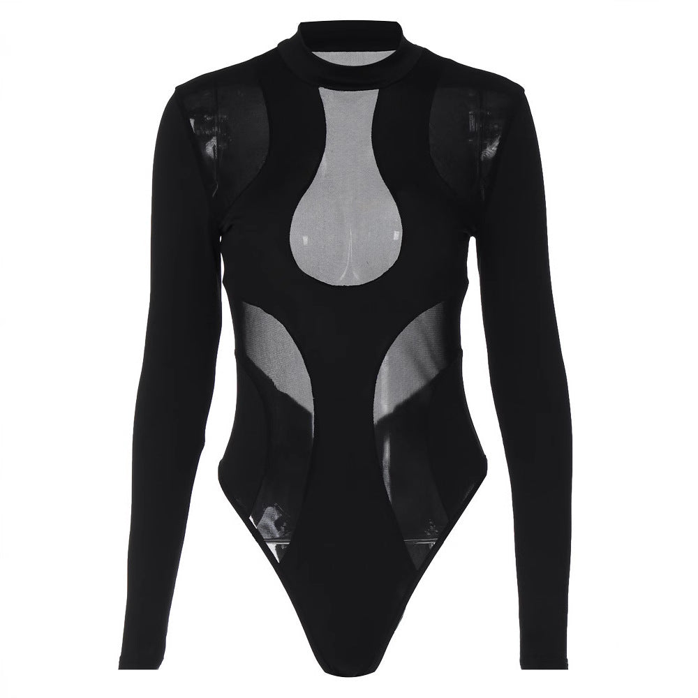 Trendiger Damen-Body mit Cut-outs und Mesh-Einsätzen - Nayeli