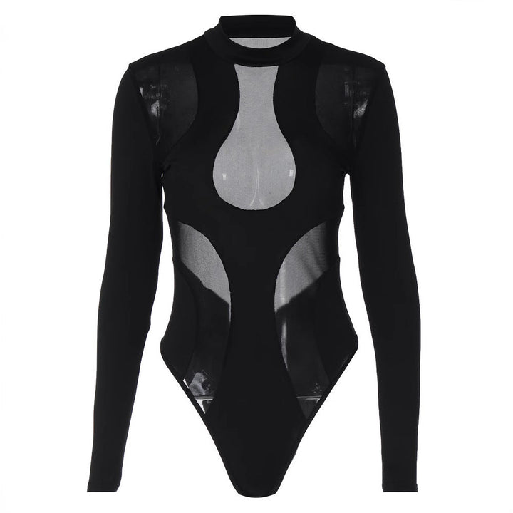 Trendiger Damen-Body mit Cut-outs und Mesh-Einsätzen - Nayeli