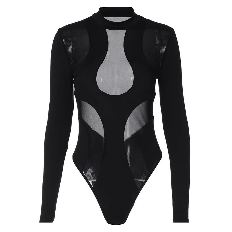Trendiger Damen-Body mit Cut-outs und Mesh-Einsätzen - Nayeli