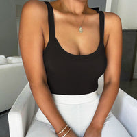 Gerippter Damen-Body mit Slimfit-Schnitt – Nea