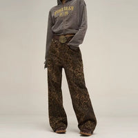 Trendige Jeans mit Leopardenmuster - Layla