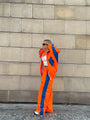Women's Windbreaker Tracksuit Set with Wide-Leg Pants 15
