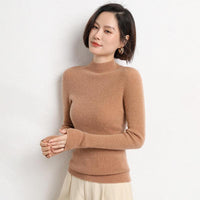 Gestrickter Damenpullover mit Halbkragen - Sophie