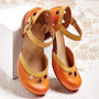 Offene Mittelblocksandalen Mit Zehenausschnitt - Jenna