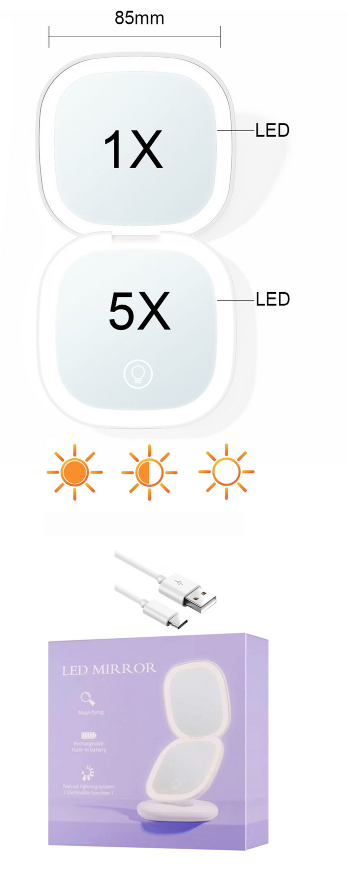 Mirror with Light | Get ready to Glow!