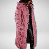 Bequeme dick gestrickte Weste - Emma