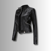 Classic Women's Leather Jacket with Timeless Style 1