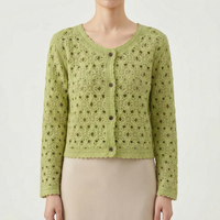Openwork Crochet Cardigan -  Lorena