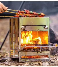 Foldable Stainless Steel Wood Stove - TrailFlame