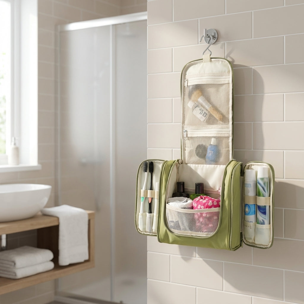 Opvouwbare Toilettas Met Haak - TrailTidy