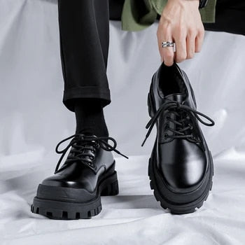 Moderne Lederschuhe mit Dicker Sohle - Ethan