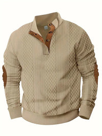 Herren Gestrickter Outdoor Pullover mit Aufnähern - Logan
