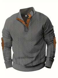 Herren Gestrickter Outdoor Pullover mit Aufnähern - Logan