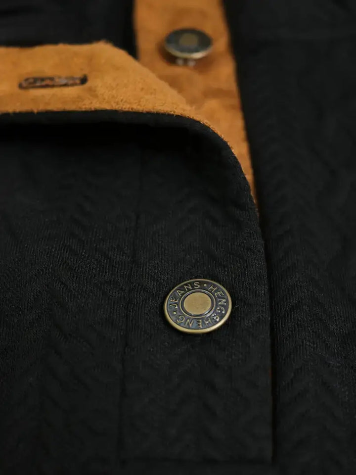 Herren Gestrickter Outdoor Pullover mit Aufnähern - Logan