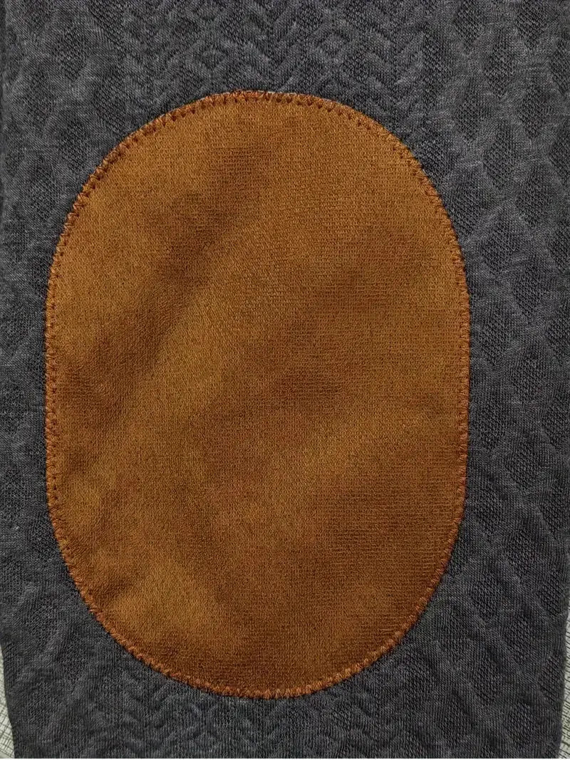 Herren Gestrickter Outdoor Pullover mit Aufnähern - Logan