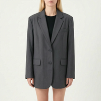 Oversize Blazer Met Enkele Knoop -  Gladys