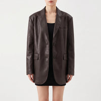 Oversized Blazer Met Enkele Rij Knopen -  Christy