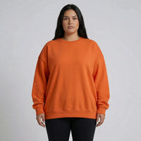 Oversized Crew Neck Pullover Sweatshirt - Christy
