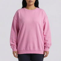 Oversized Crew Neck Pullover Sweatshirt - Christy