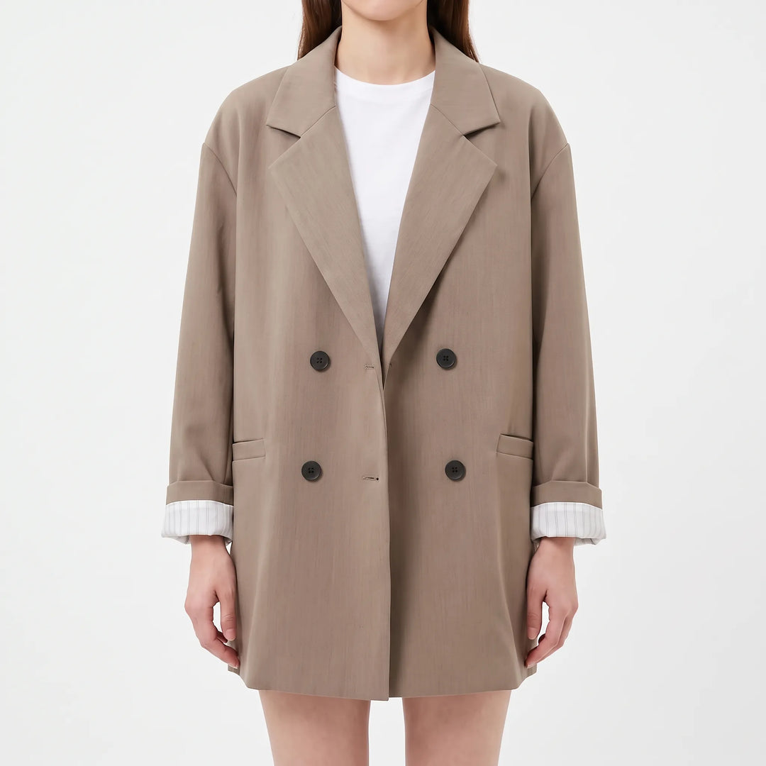 Oversized Double-Breasted Blazer -  Melinda