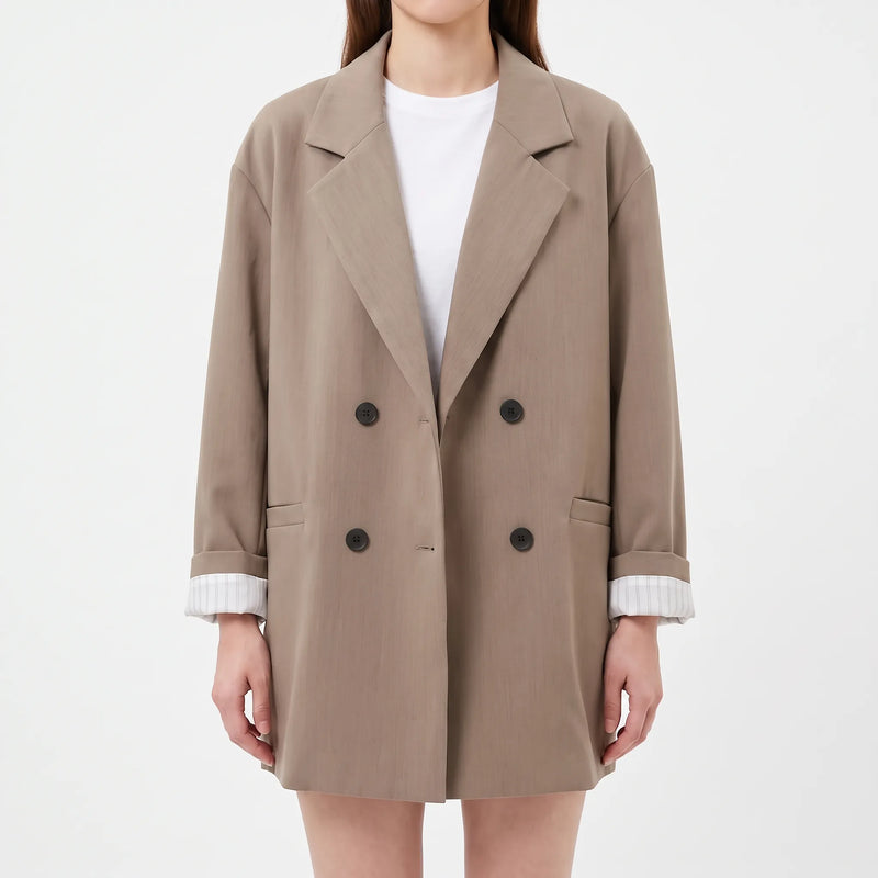 Oversized Double-Breasted Blazer -  Melinda