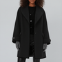 Oversized Mantel Mit Weitem Revers - Lillian
