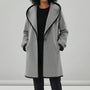 Oversized Mantel Mit Weitem Revers - Lillian