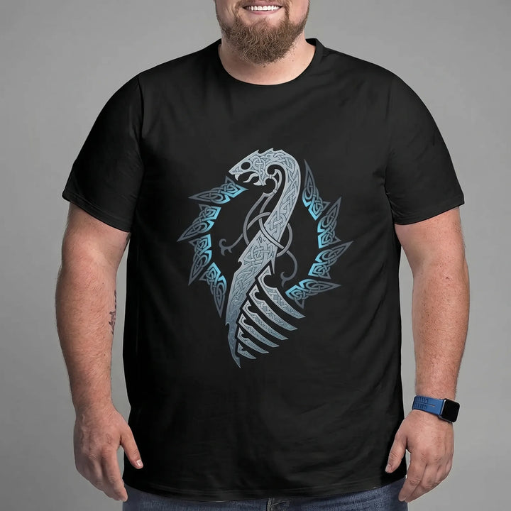 Oversized Norse Graphic Tee Big Tall - Calvin