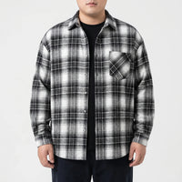 Oversized Plaid Long Sleeve Shirt - Raymond