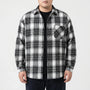 Oversized Plaid Long Sleeve Shirt - Raymond