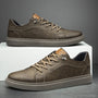 Bequeme Oxford Leder Herren Sneaker - Ethan