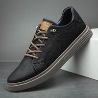 Bequeme Oxford Leder Herren Sneaker - Ethan
