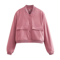 Crystal Cropped Varsity Jacke | Stilvoll & lässig