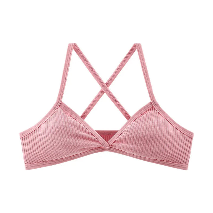 Crossed Bra | With Deep V-Neckline
