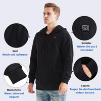 Beheizte Unisex-Hoodie - ThermaHoodie