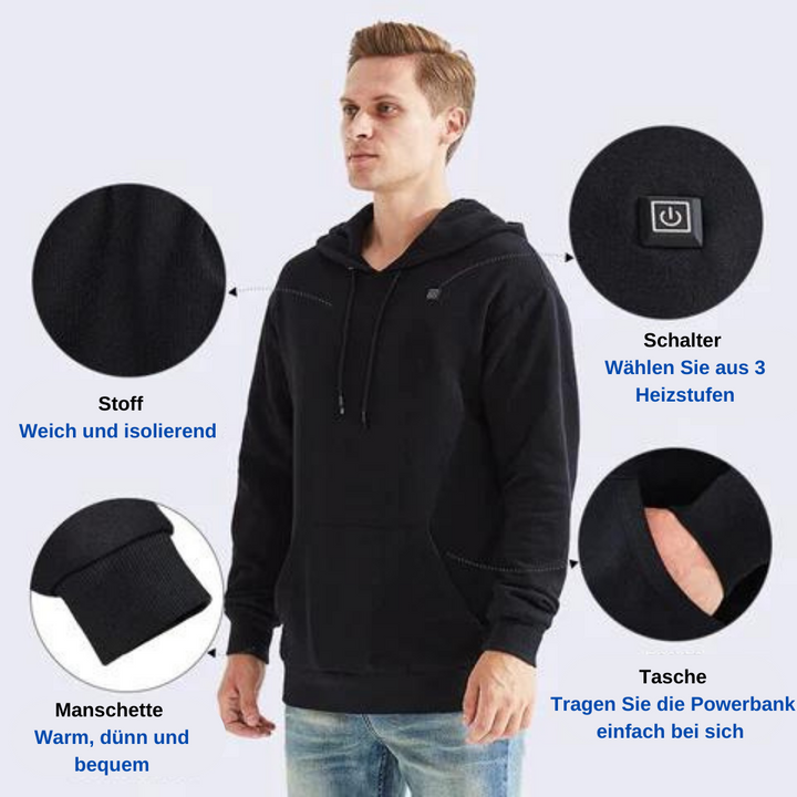 Beheizte Unisex-Hoodie - ThermaHoodie