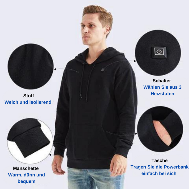 Beheizte Unisex-Hoodie - ThermaHoodie