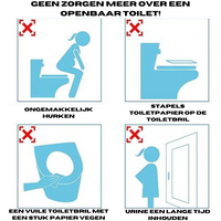 Hygiënische Wegwerp Toiletbril Hoes - SafeSit