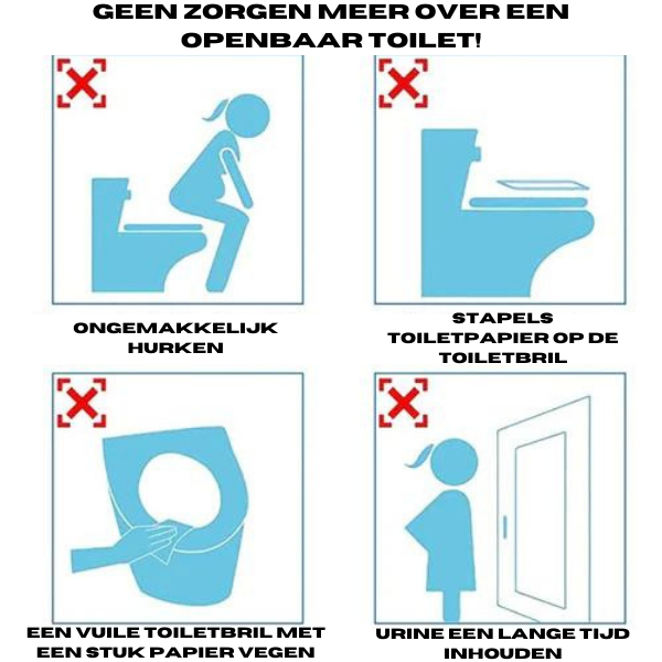 Hygiënische Wegwerp Toiletbril Hoes - SafeSit