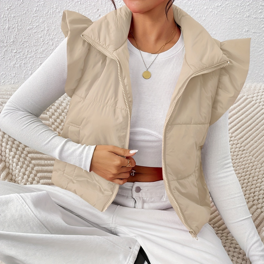 Korte Gewatteerde Damesbodywarmer - Romy