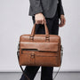 PU Leder Laptoptas Met Schouderband - MetroBrief