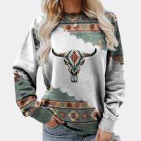Trendiges Bedrucktes Damen-Sweatshirt - Sienna