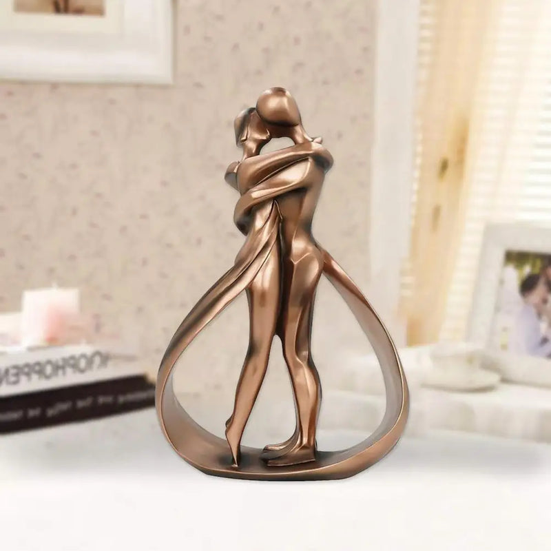 Decoratieve Sculptuur van Omarmende Figuren - Seraphina